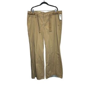 Old Navy NWT tan classic rise wide leg pants size 18